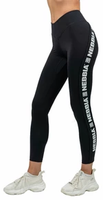 Nebbia High Waisted Side Stripe Leggings Iconic Black S Fitness kalhoty