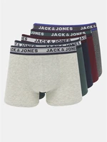 Jack & Jones Oliver Boxerky 5 ks Šedá