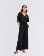 Thinking MU Black Allegra Jumpsuit BLACK S