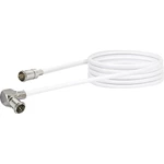 Schwaiger anténny prepojovací kábel [1x F rýchla zástrčka - 1x Mini-DAT zástrčka] 1.50 m 90 dB  biela