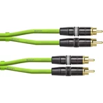 Cordial CEON DJ RCA 1.5 G audio prepojovací kábel [1x cinch zástrčka - 1x cinch zástrčka] 1.50 m zelená