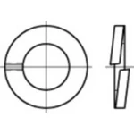 TOOLCRAFT  105624 pérové podložky Vnútorný Ø: 2.6 mm  DIN 127   pružinová ocel  100 ks