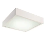 Biele štvorcové stropné svietidlo Lamkur Plafond, 37,5 x 37,5 cm