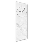 Nástenné hodiny Styler Glassclock Marble, 20 × 60 cm