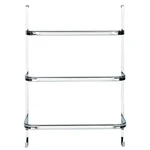 Strieborný samodržiaci věšiak na uteráky Wenko Towel Holder Chrome, 21 × 54 cm