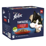 FELIX Fantastic Multipack 4(24x85g) kura/hovädzie/králik/jahňacie v želé