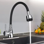 Modern Waterfall Kitchen Sink Mixer Basin Tap Brass 360 ° Swivel Chrome Faucet