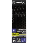 Matrix návazec mxc-4 x-strong boilie pin rigs barbless 10 cm - size 14 0,20 mm