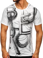 Tricou alb cu imprimeu Bolf KS2525T