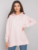 Light pink plain hoodie