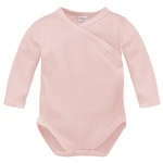 Pinokio Kids's Lovely Day Wrapped Bodysuit LS Pink Stripe