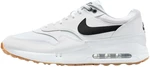 Nike Air Max 1 '86 Unisex Golf Shoe White/Black 45,5 Scarpa da golf da uomo