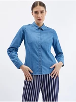 Orsay Blue Denim Shirt - Women