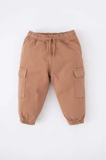 DEFACTO Regular Fit Elastic Band With Cargo Pocket Wowen Fabrics Trousers