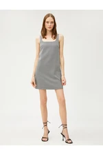 Koton Strapless Mini Dress Square Collar