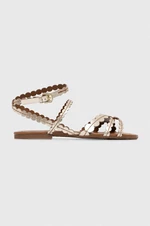 Kožené sandále See by Chloé Kaddy dámske, zlatá farba, SB42031A
