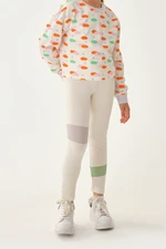 Dagi Ecru Printed Leggings