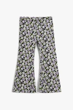 Koton Girls' Purple Patterned Pants