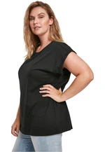 Women's Organic T-Shirt with Extended Shoulder Black