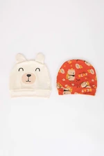 DEFACTO BabyBoy Ribana Animal 2 piece Beret Hat Gloves