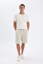 DEFACTO Relax Fit Linen Blend Bermuda Shorts