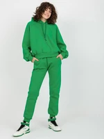 Women's basic tracksuit - green