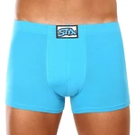 Men's boxer shorts Styx classic rubber light blue