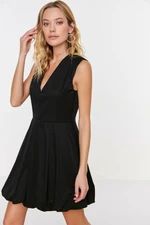 Trendyol Black Balloon Skirt Poplin Dress