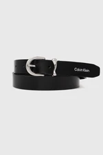 Kožený pásek Calvin Klein dámský, černá barva, K60K611930