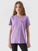 Dívčí tričko s potiskem - fialové