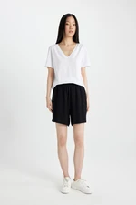 DEFACTO Paperbag High Waist Wide Leg Belmando Shorts