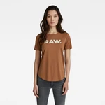 G-STAR T-shirt - RAW. slim r t wmn brown