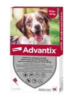 ADVANTIX Spot-on pre psy od 10 do 25 kg 1 ks