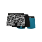 Organické boxerky 3-balení detail aop/black/jaspis