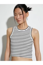 Koton Ribbed Crop Undershirt Halter Neck