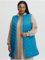 Blue women's quilted vest Fransa - Women's