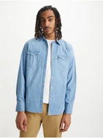 Levi&#39;s Light blue men&#39;s denim shirt Levi&#39;s® Barstow Western Standard - Men&#39;s