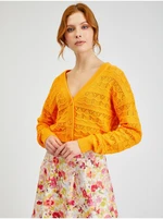 Orsay Orange Women Patterned Cardigan - Women