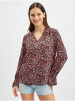 Orsay Burgundy Women's Floral Blouse - Women