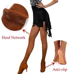 Plus Size Fishnet Tights Professional Multi-layer Waving Hard Network Pantyhose For Ballroom & Latin Dance Women Sexy Stockings