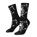 Fashion Scary Guy Metallicas Socks Men Women Warm 3D Printed Rock Music Sports Basketball Socks