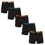 5PACK men's boxers Nedeto black