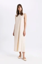 DEFACTO Regular Fit Sleeveless Basic Maxi Cotton Dress