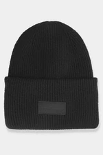 Women's winter hat with logo 4F black