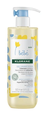 KLORANE Bébé Jemný mycí gel na tělo a vlasy 500 ml