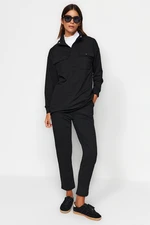 Trendyol Black Pocket Detailed Knitted Tracksuit Set