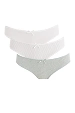 DEFACTO Fall In Love 3 Pack Basic Slip Panties