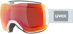 UVEX Downhill 2100 CV Planet Planet White Shiny/Mirror Scarlet/Green Gafas de esquí