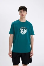 DEFACTO Regular Fit Crew Neck Printed Short Sleeve T-Shirt