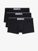 3PACK pánské boxerky Diesel černé